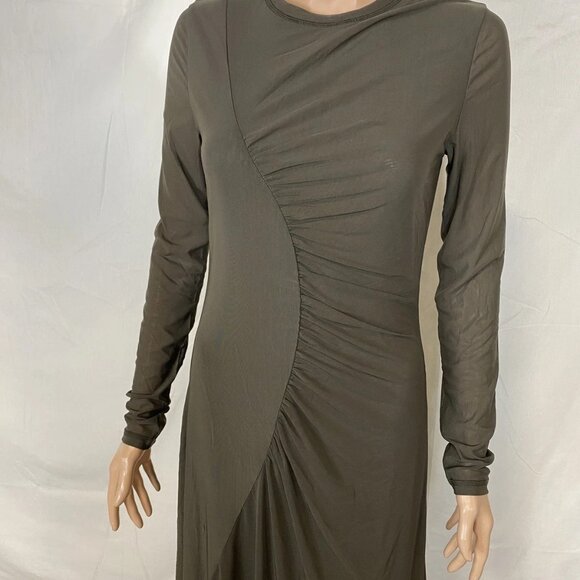 NEW SAMSOE SAMSOE Women’s Saandreas Mesh Long Sleeve Dress Turkish Coffee Size S - Picture 13 of 14